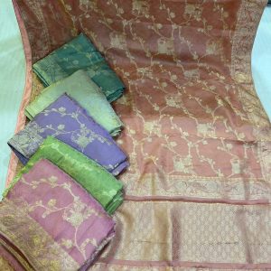 Purnima Sarees Banarasi Soft Silk Saree – Floral Zari Weave